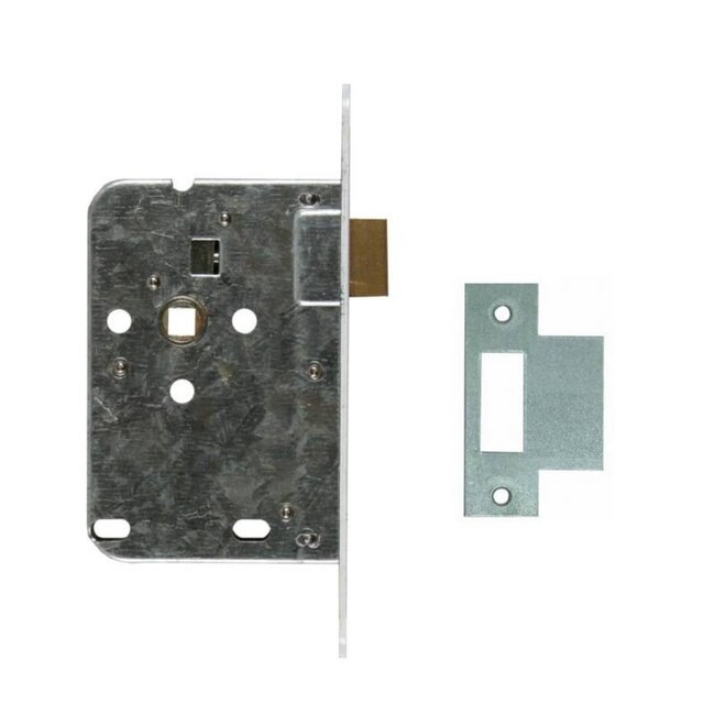 Benson Deurslot loopslot - omlegbare dagschoot - messing - stalen voorplaat - 50 mm