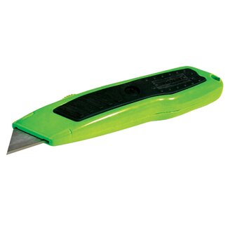 Silverline Felgekleurd intrekbaar stanleymes - aluminium handvat - rubberen grip - 0,5 mm blad Silverline Felgekleurd intrekbaar stanleymes - aluminium handvat - rubberen grip - 0,5 mm blad