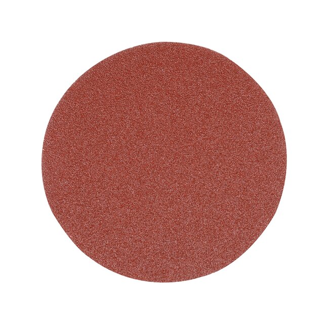 Silverline Schuurschijven - aluminiumoxide - korrel 80 voor schuren, klittenband, 125 mm - bruin - 10 stuks - voor schuurmachines
