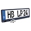 Utsch Kentekenplaathouder - Click - 52 x 11 cm - Hoogglans Zwart