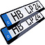 Utsch Kentekenplaathouder - Click - 52 x 11 cm - Hoogglans Zwart