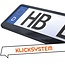 Utsch Kentekenplaathouder - Click - 52 x 11 cm - Hoogglans Zwart