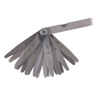 Silverline Voelermaat - 26 bladen - Gehard carbon staal - 0.051-0.635 mm