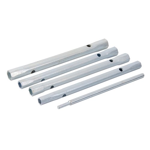 Silverline Mengkraan Aansluitmoersleutel Set - 8/9 - 9/11 - 10/11 - 12/13 mm - Lengte 180 mm - 5 delig Silverline Mengkraan Aansluitmoersleutel Set - 8/9 - 9/11 - 10/11 - 12/13 mm - Lengte 180 mm - 5 delig
