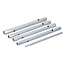 Silverline Aansluitmoersleutelset - verzinkt staal - roestbestendig - 180 mm - 5-delig - voor mengkraanmoeren - met aandrijfstaaf