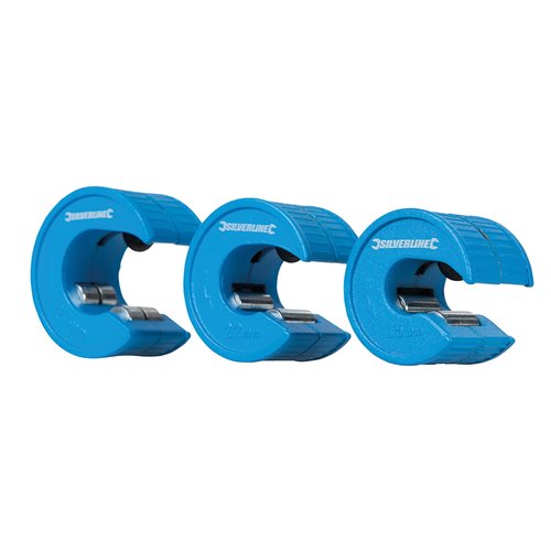 Silverline Pijpsnijder Set - Ø 15, 22 en 28 mm - 3 delig Silverline Pijpsnijder Set - Ø 15, 22 en 28 mm - 3 delig
