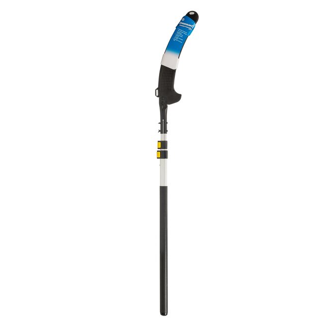 Silverline Telescopische takkenzaag - stalen driezijdig zaagblad 47 cm - telescoopsteel 150-250 cm - grijs - tuinonderhoud