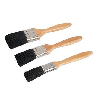 Silverline Schilderskwasten Set - 3-delig - 25, 40 en 50 mm - Houten handvat - Roestvrij staal Silverline Schilderskwasten Set - 3-delig - 25, 40 en 50 mm - Houten handvat - Roestvrij staal