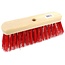 Benson Straatbezem - Kunststof Haren - 29 cm - Rood - 6 Rijen - Exclusief Steel