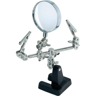 Benson Derde hand met vergrootglas - precisieklusjes - verstelbare arm - stevige klemmen