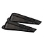 Benson Flexibele deurstopper - PVC - 2 stuks - zwart - 100 kg draagkracht