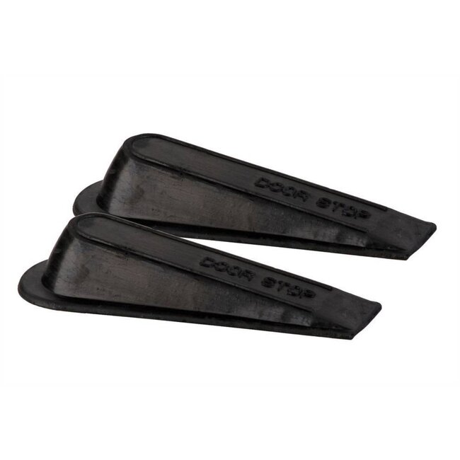Benson Set van 20 flexibele deurstoppers - PVC - zwart - houdt deuren tot 100 kg open