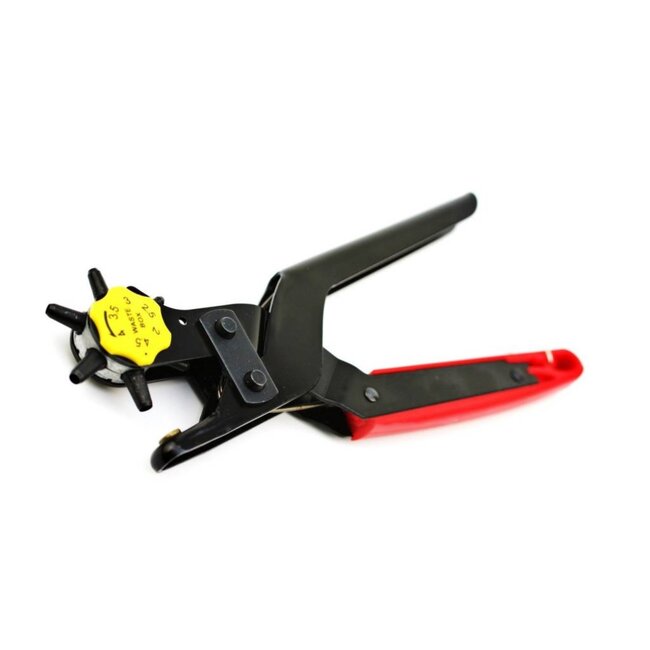 Hofftech Revolvertang - Zes Maten - Verwisselbare Ponskoppen - Professioneel