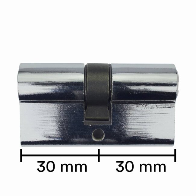 Stahlex Euro profielcilinder - 30/30 - Inclusief 3 sleutels - 60 mm - Messing vernikkeld
