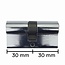 Stahlex Euro profielcilinder - 30/30 - Inclusief 3 sleutels - 60 mm - Messing vernikkeld