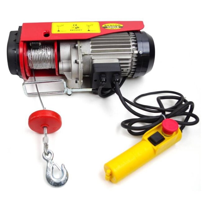 Benson Elektrische takel - 500 kg - 12 meter kabel - compact en krachtig