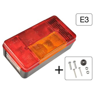 Benson Achterlicht aanhangwagen/caravan - 5 functies - 194 x 104 mm - links