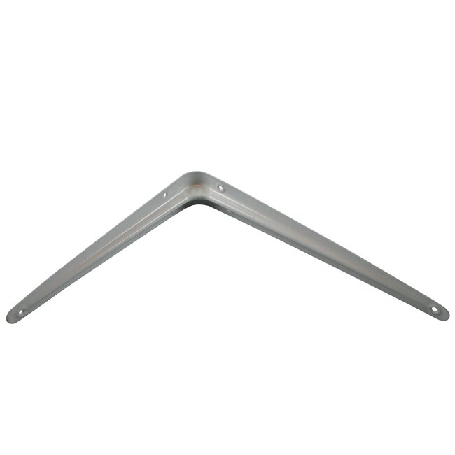 Benson Stalen plankdragers - wit gelakt - 25 x 30 cm - stevig en stijlvol