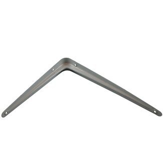 Benson Stalen plankdragers - wit gelakt - 20 x 25 cm - stevig en stijlvol
