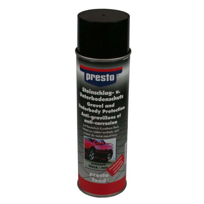 Presto Bodembescherming anti-steenslag - coating - zwart - 500 ml