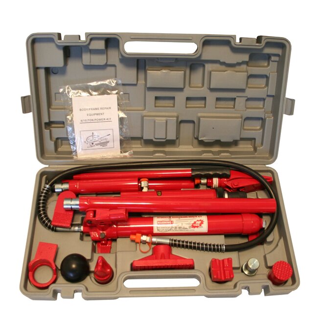 Benson Hydraulische uitdeukset - 10 ton - met koffer - 62 MPA - compleet met accessoires
