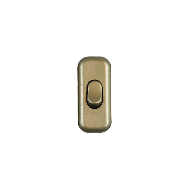 Benson Snoerschakelaar - Aan of Uit - 6 x 2,5 x 2 cm - Goud