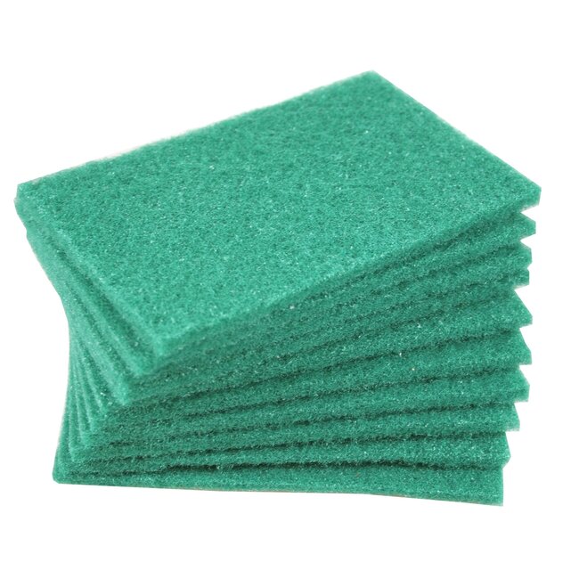 Benson Schuurpads - Multifunctioneel - 14.5 x 10 x 1 cm - Groen - 10 stuks
