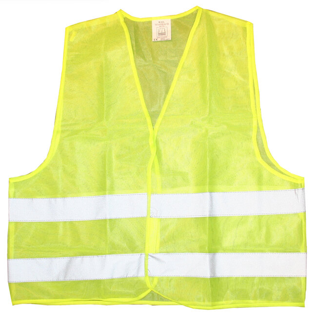 Benson Verstelbaar veiligheidsvest - reflectoren voor- en achterkant - CE goedgekeurd - geel