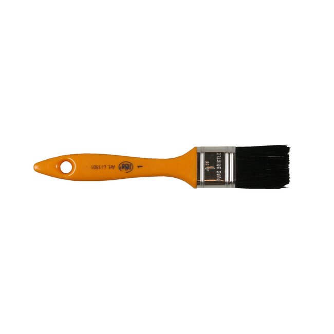 Benson Platte kwast - synthetische en natuurlijke haren - 25 mm - geel