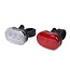 Benson Fietsverlichting set - voor en achter - inclusief batterijen - 2-delig - rood en wit
