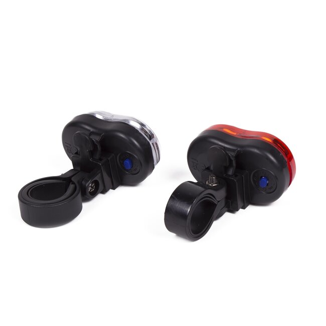 Benson Fietsverlichting set - voor en achter - inclusief batterijen - 2-delig - rood en wit