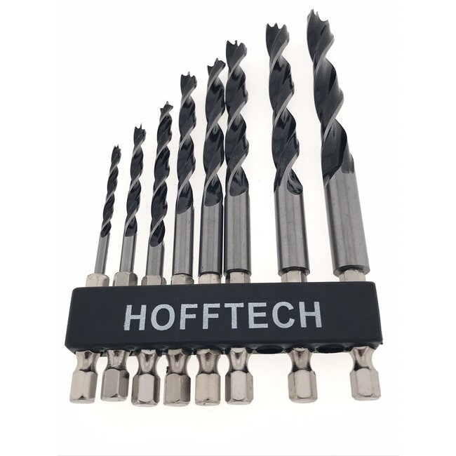 Hofftech Boor- en bitset hout - 3 t/m 25 mm - 14-delig - 1/4 inch aansluiting