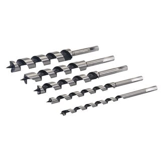 Silverline Slangenboor set - gehard carbon staal - 10-25 mm - 5-delig
