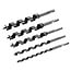 Silverline Slangenboor set - gehard carbon staal - 10-25 mm - 5-delig