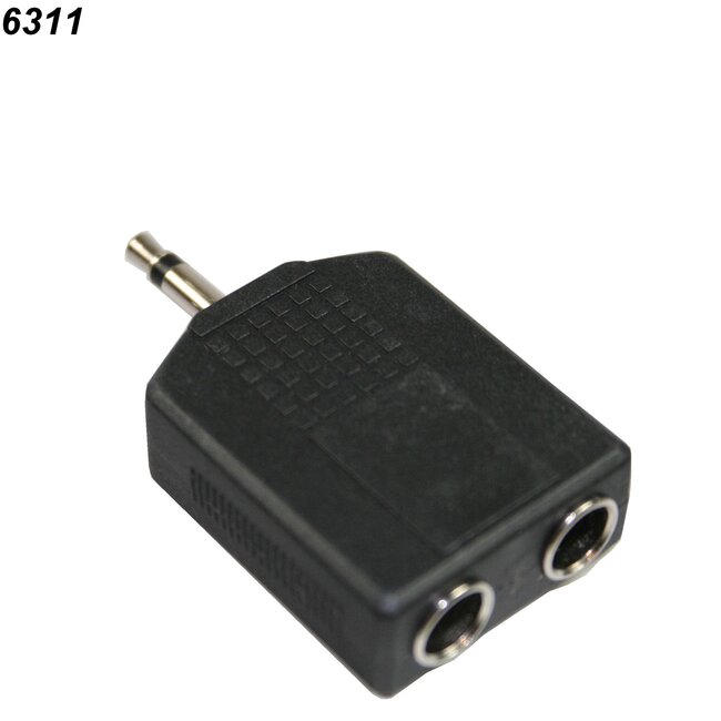 Benson Jack adapter - 2 x 6.3 mm vrouwelijk naar 3.5 mm mannelijk - Hoge kwaliteit geluidsoverdracht