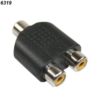 Benson Handige audio plug - 1 x contra naar 2 x contra - compact en duurzaam