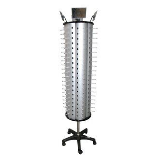 Benson Zilveren brillenstandaard - ruimte voor 120 brillen - strak en modern design - stevig frame