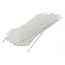 Hofftech Witte Tie Ribs 4.8 x 430 mm - 100 Stuks voor Kabelorganisatie