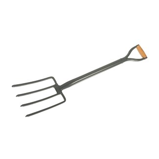 Silverline Stalen spitvork - Heavy-Duty - 990 mm - 4 tanden - Gelakt handvat