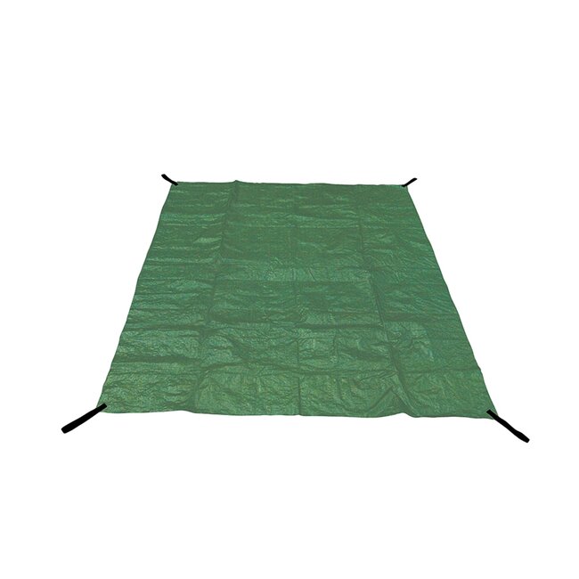 Silverline Grondzeil - polyethyleen - scheur-, water-, UV- en schimmelbestendig - 200 x 200 cm - groen - kamperen en tuin