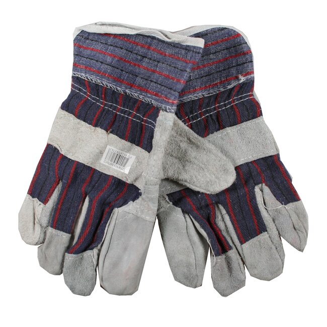 Benson Werkhandschoen rundsplit - XL - verstevigde handpalmen - polsbescherming - maat 10