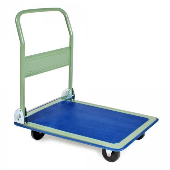 Hofftech Transportwagen - plateauwagen - antislip oppervlak - inklapbaar handvat - max. 300 kg