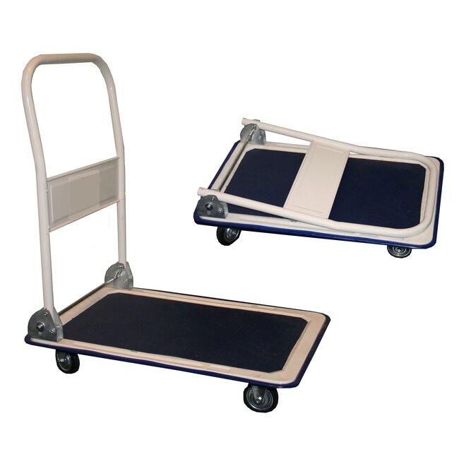 Hofftech Transportwagen - plateauwagen - antislip oppervlak - inklapbaar handvat - max. 300 kg