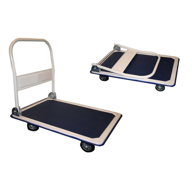 Hofftech Transportwagen - plateauwagen - antislip oppervlak - inklapbaar handvat - max. 300 kg