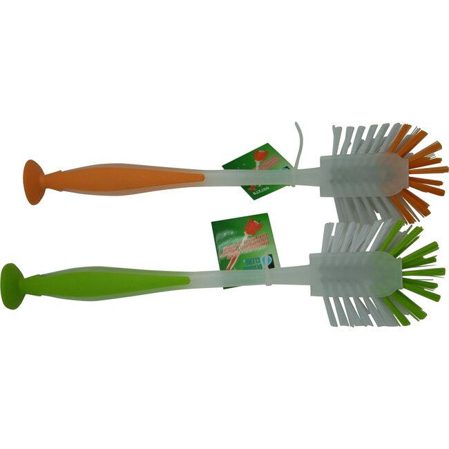 Benson Afwasborstel met zuignap - ergonomisch ontwerp - kleurenmix