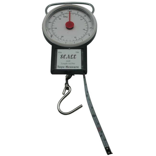 Benson Kofferweegschaal met rolmaat - Max 32 kg - Robuust en compact