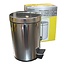Benson Stijlvolle ronde pedaalemmer - RVS - 3 liter - vingerafdrukvrij - uitneembare binnenemmer