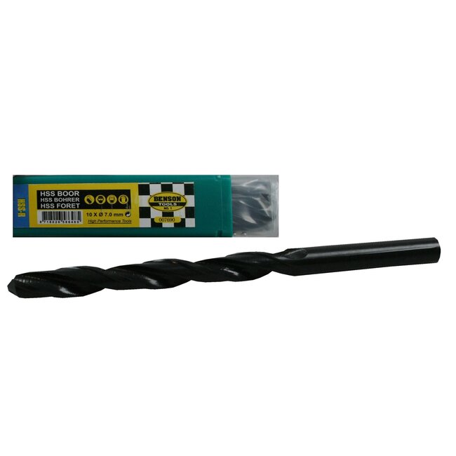 Benson HSS Metaal Boor 7.0 mm - 10 stuks