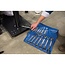 Silverline 14-delige ringratelsleutelset - 5° ratelactie - 180° kantelbare kop - 8 t/m 24 mm