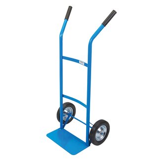 Silverline Steekwagen - poedergecoat staal - antislip handvatten - 100 cm hoog - staalgrijs - 100 kg - magazijn en kantoor
